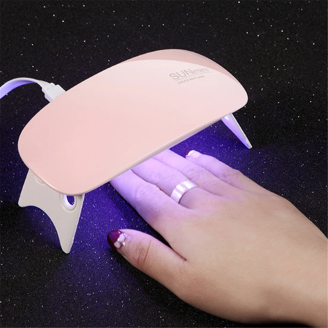 Светодиодный УФ-светильник 6 Вт Sunmini маникюрный набор для ногтей полигелевый удлиняющий лак для ногтей Сушилка для ногтей Лечение УФ-Гель-лак решение для выскальзывания полигель комплект - Цвет: 1pc 6W Sunmini Lamp