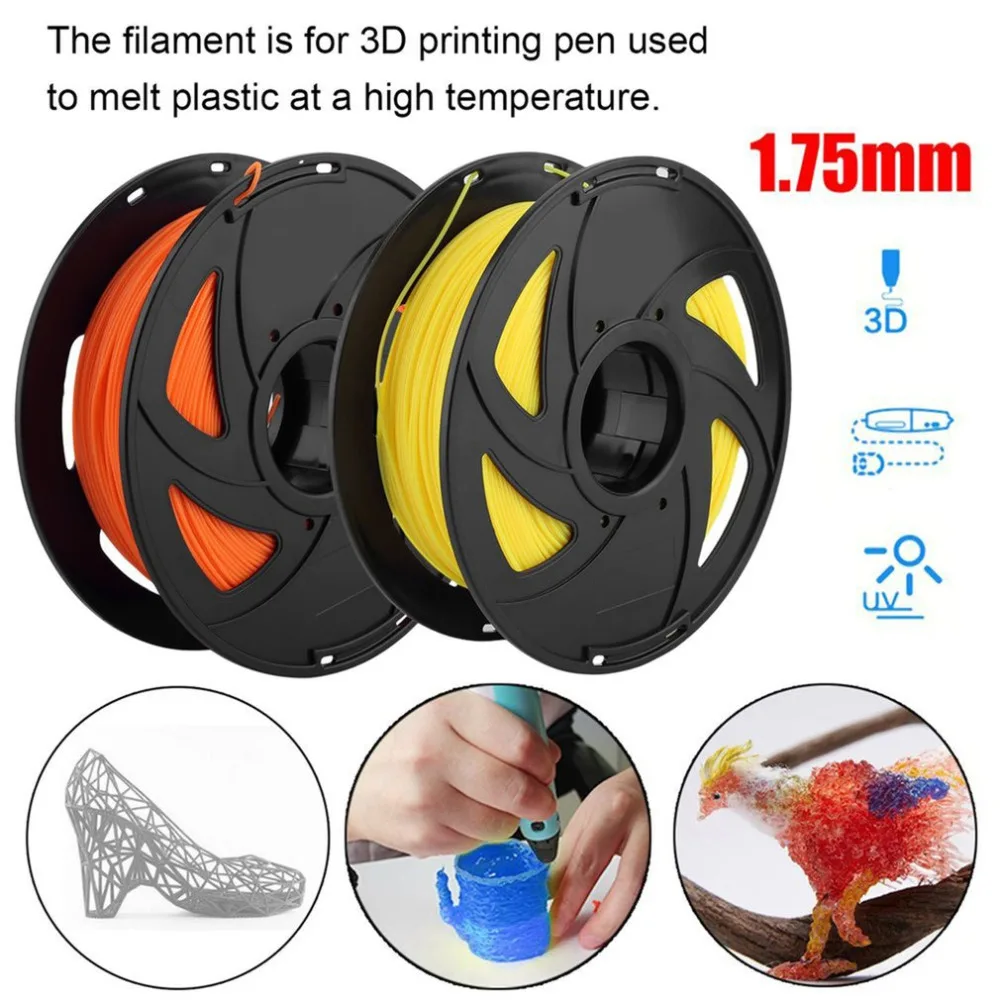 

1.75mm PLA 3D Printer Filament Plastic Rubber Consumables Material 3D Printing Supplies Smooth & 100% Free of Bubbles Drop Ship