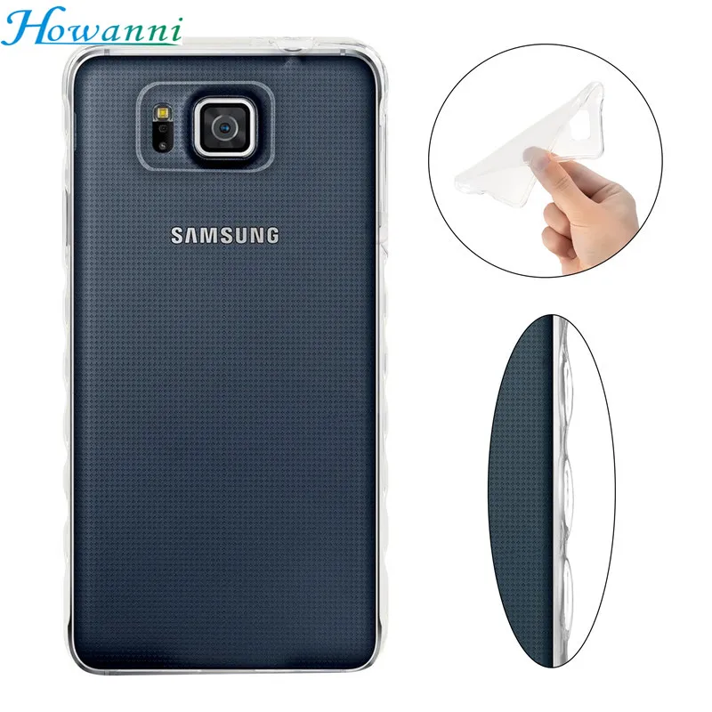 

Howanni Soft Protector Case For Samsung Galaxy Alpha Case Silicone G850F SM-G850F 4.7" Back Cover For Samsung G850F Case Cover
