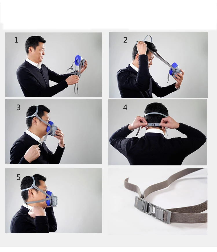Полулицевая маска от пыли респираторные маски Защитная дыхательная маска KN95 против дыма для промышленности полировки шахты