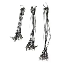 Шьет-Леска 60 шт. Проволока из нержавеющей стали лидер 15/23/30 см черного цвета