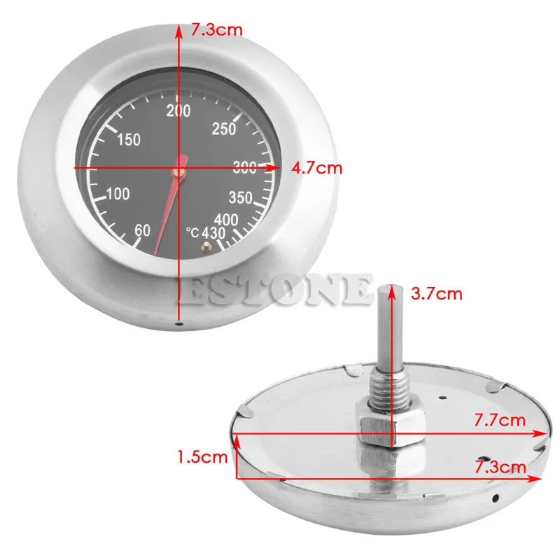 Барбекю Замена термометр из нержавеющей стали датчик температуры 60-430degrees S27 Прямая поставка