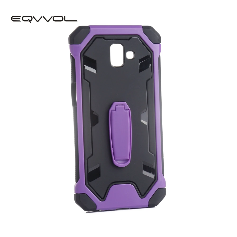 

Eqvvol Armor Shockproof Phone Case For Samsung Galaxy Note 8 9 S7 Edge S8 S9 Plus J6 J4 A6 Camouflage Cases Bracket Cover Coque
