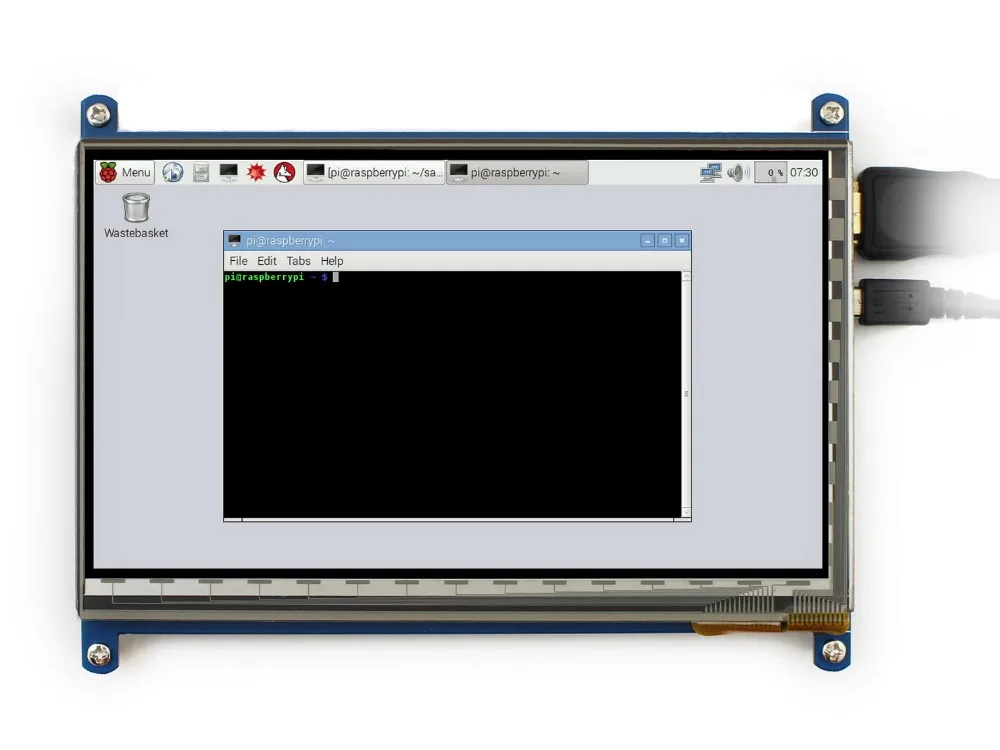  7 inch Raspberry pi 3 touch screen 1024*600 7 inch Capacitive Touch Screen LCD HDMI interface suppo