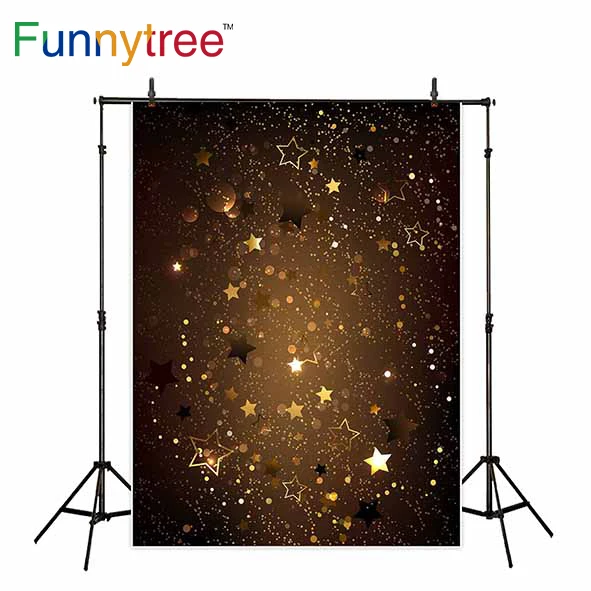

Funnytree backdrop for photographic studio stars bokeh glitter abstract professional background photocall photobooth printed
