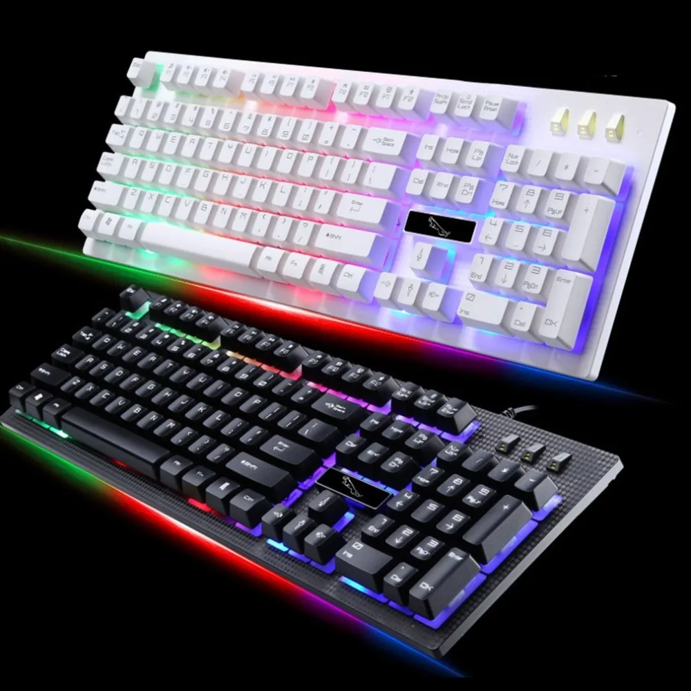 

G20 Wired USB Illuminated Multi Color Backlight Gaming Keyboard Ergonomic Comfortable 114 Keys Keyboard For PC Laptop