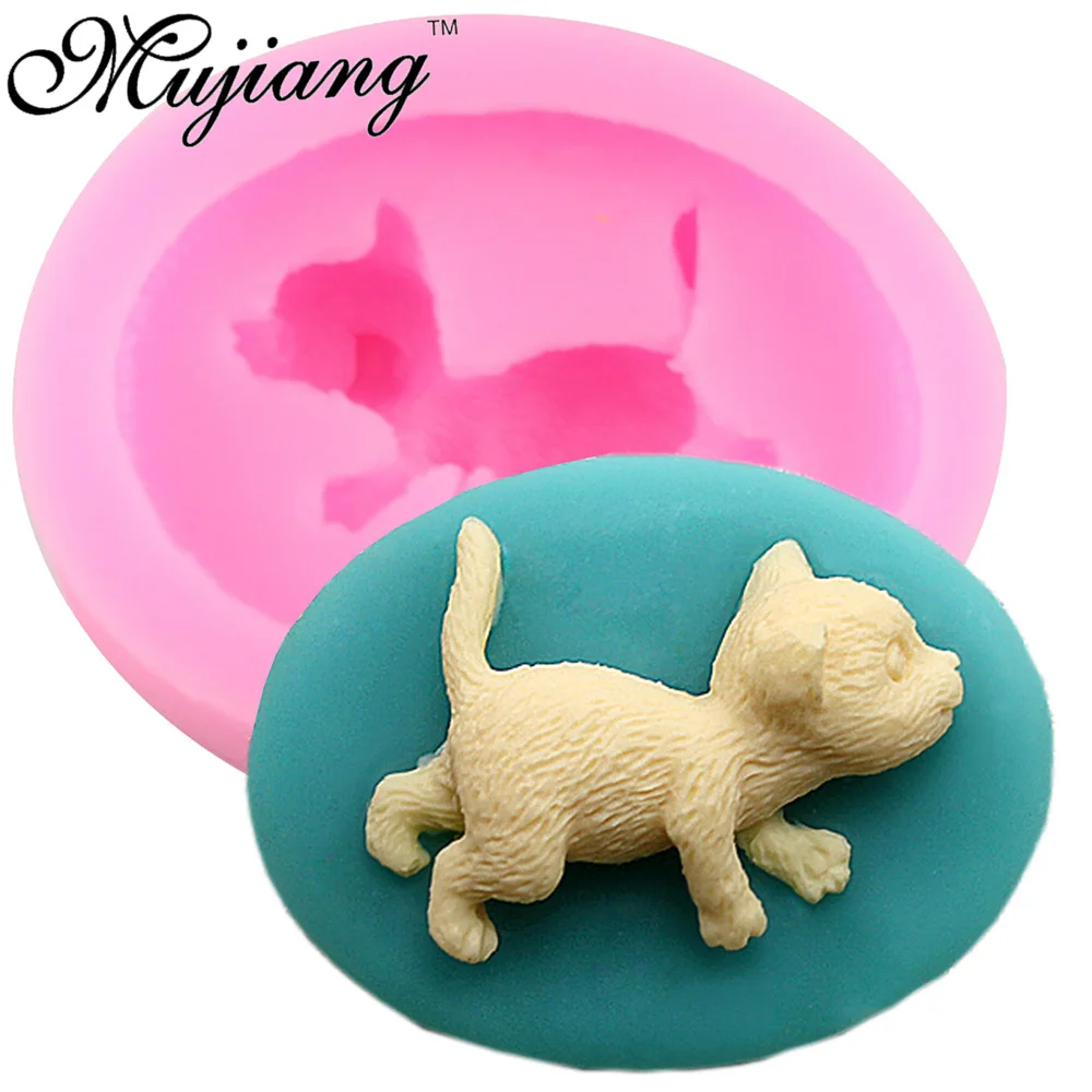 

Mujiang Cat Shape Making Candy Silicone Fondant Molds Party Cake Decorating Tools Fimo Clay Soap Mold Chocolate Gumpaste Moulds