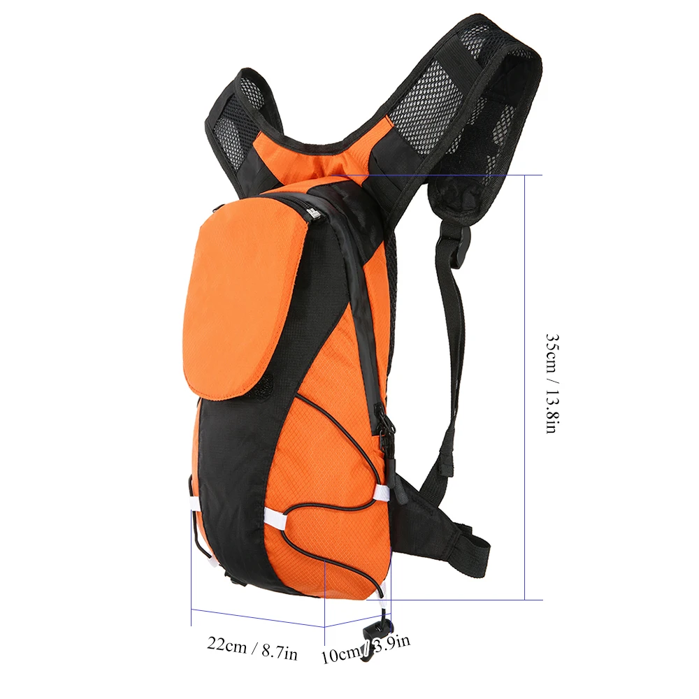 Lixada Открытый Спорт безопасности сумка снаряжение для ходьбы бег 5L USB Перезаряжаемый светоотражающий рюкзак с светодиодный сигнальный светильник