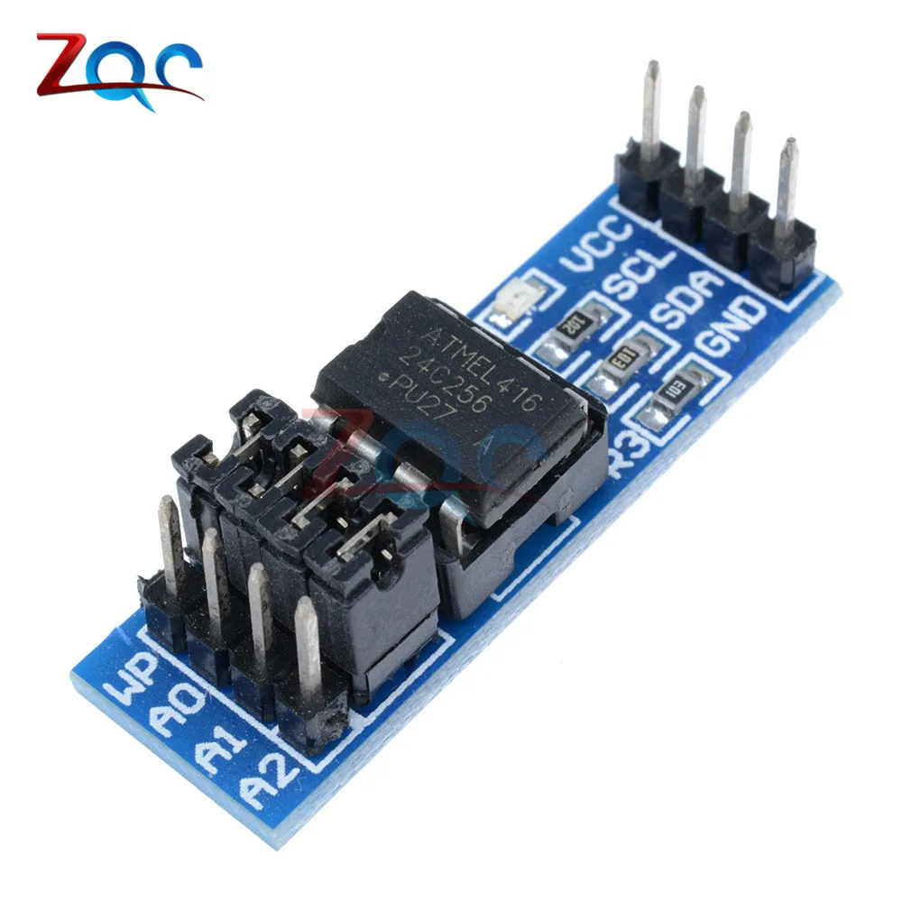 2 шт. AT24C256 igc IIC интерфейс EEPROM модуль памяти 8P чип индикатор питания подтягивающий резистор прямая Перемычка установка