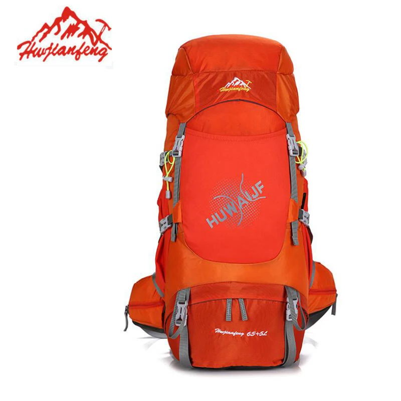 65L+5L Large Outdoor Backpack Sports Bag Camping Hiking Mountaineering Backpack Travel Bag Waterproof Climbing Rucksack