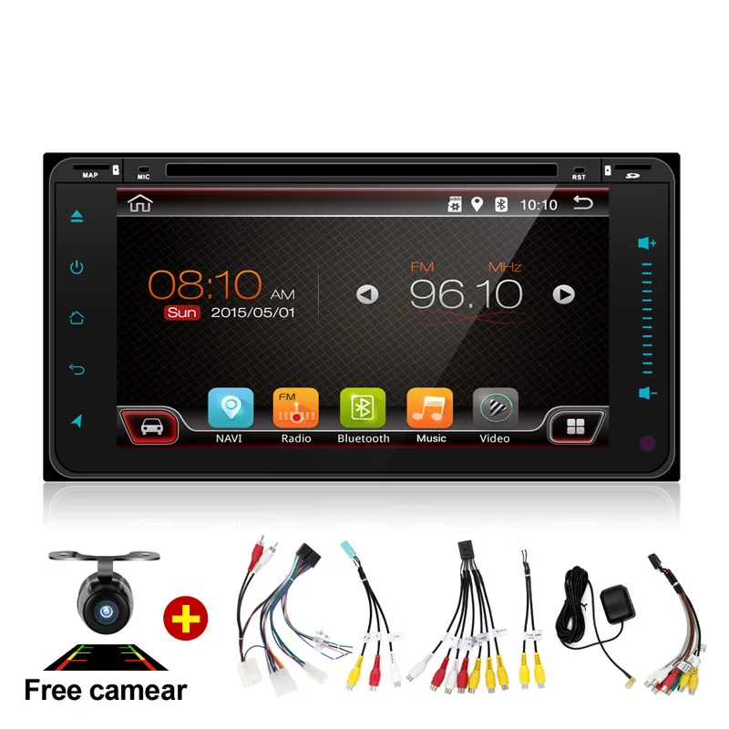 7 &quot2Din 4 ядра Android 6 0 автомобилей нажмите Планшетные ПК 2 Din универсальный для Toyota