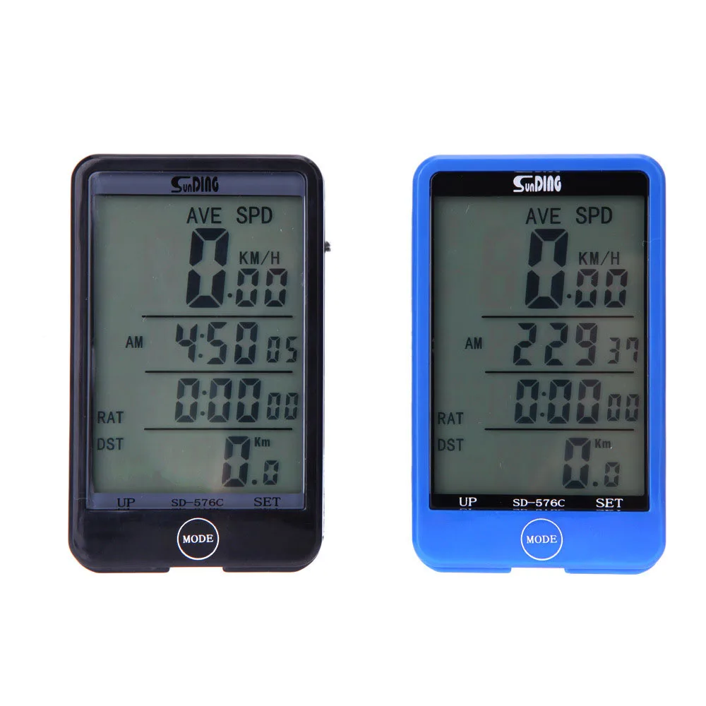 

10Pcs/lot Multi-Function LCD Backlight Display Cycling Bicycle Bike Computer Wired Odometer Cadence Speedometer bike speedometer