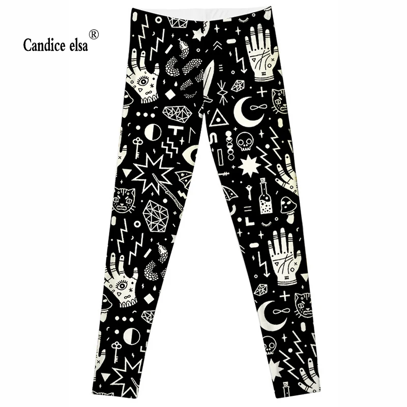 CANDICE ELSA women leggings elastic fitness legging magic