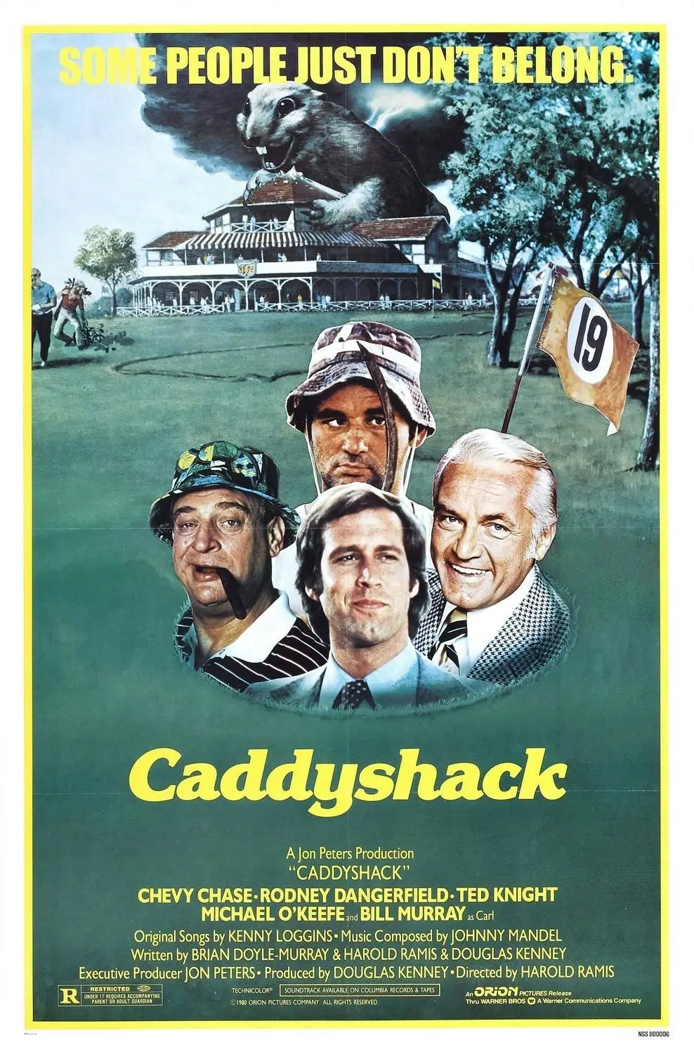 

CADDYSHACK MOVIE SILK POSTER Decorative Wall paint 24x36inch
