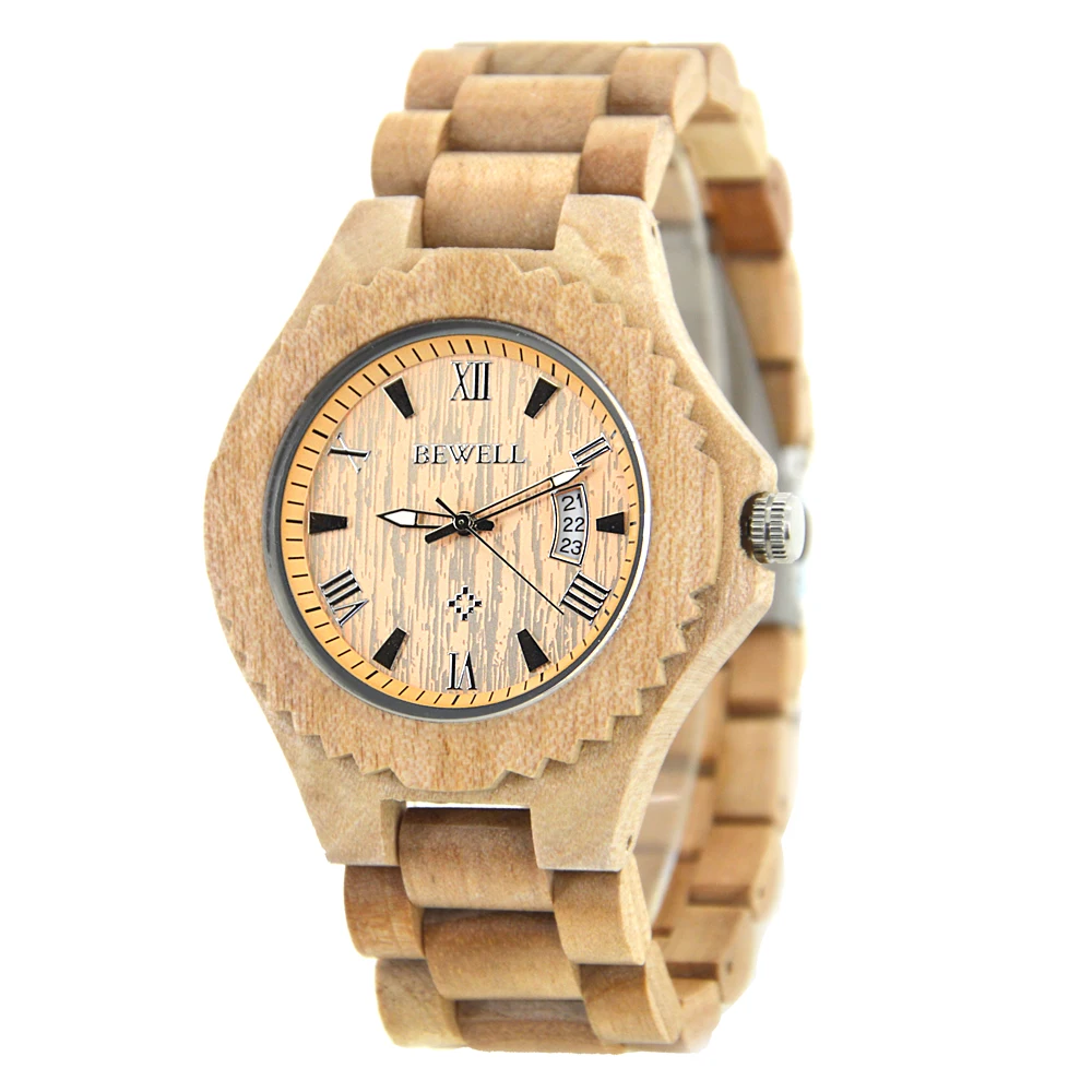 

BEWELL Men's watch Watch Time Wooden watch Watch Fashion Concise Creative watches 129A