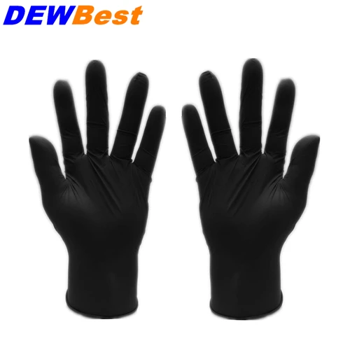 Yi Ci Black 25Pairs 50 шт./лот одноразовые латексные Прихватки для мангала Водонепроницаемый хозяйственные перчатки для дома Тематические товары про рептилий и земноводных Универсальный Сплошной Цвет Еда Прихватки для мангала Тематические товары про рептилий и земноводных инструмент - Цвет: Yi Ci Black 25Pairs