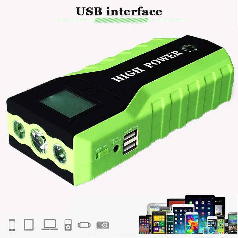 Multifunction Charger Battery Emergency Portable Power Bank Pack Booster Buster High Power Car Jump Starter 12V Starting Device Multifunction Charger Battery Emergency Portable Power Bank Pack Booster Buster High Power Car Jump Starter 12V Starting Device