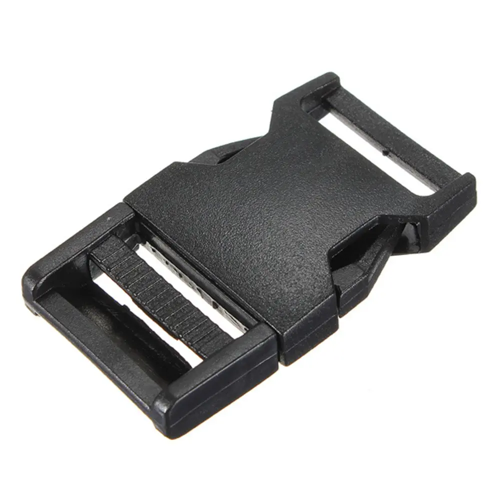 

10pcs plastic buckles clips paracord for paracord bracelet black strap clasp 25mm