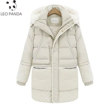Зимний плотный пуховик, белый утиный пух, овечья шерсть, имитация женских пуховых пальто, верхняя одежда, модные парки, пальто WHF30