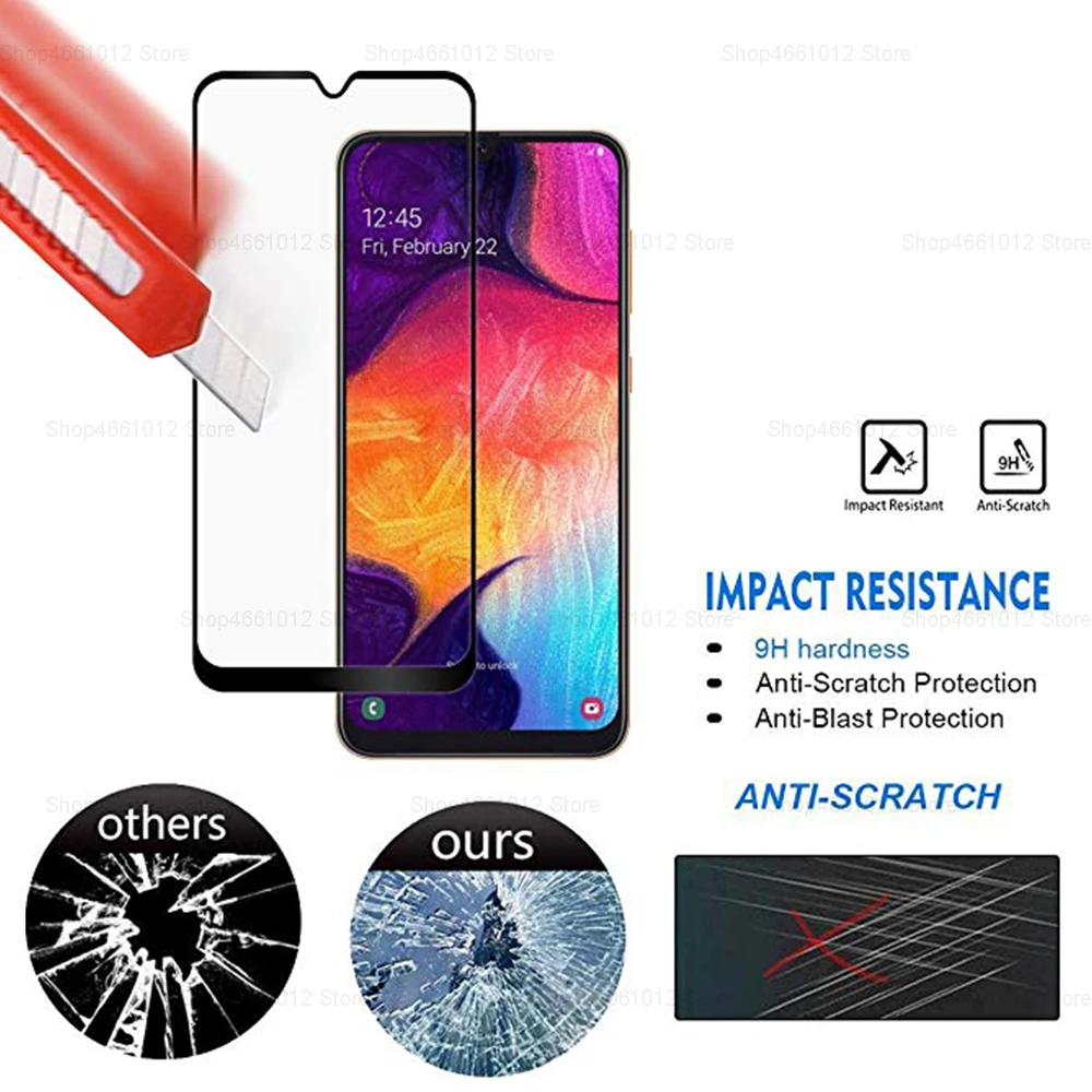 Защитная пленка для Samsung Galaxy A50 закаленное стекло A 50 защитное с полным покрытием