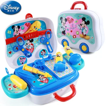 

DISNEY Micky Minnie Doctor Toys cars Screwdriver toolbox Pretend Play for kids gift