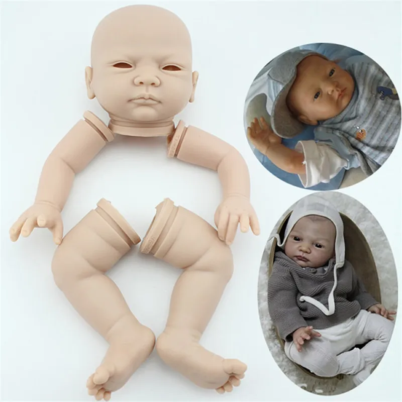 Reborn Baby Doll Kits For 22 inch Baby Doll Soft silicone Vinyl 3/4