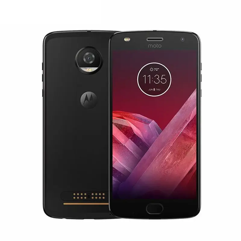 Смартфон Motorola MOTO Z2 Play XT1710 5," FHD Восьмиядерный мобильный телефон Snapdragon Android 4 Гб ОЗУ 64 Гб ПЗУ мобильный телефон - Цвет: Черный