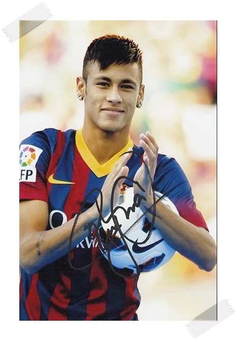  Neymar da Silva Santos  autographed signed with pen photo  4*6 inches collection freeshipping 01.2017 