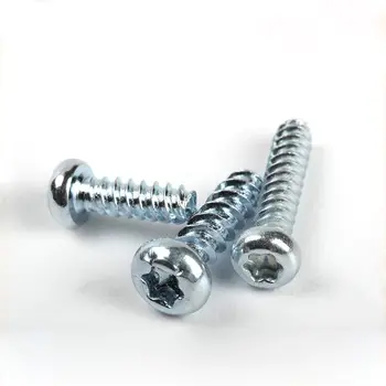 

30pcs M4x(10/12/16/20mm) Torx Self tapping Screw T&TX Round Head Self-attack Plum Socket Bolts High Quality