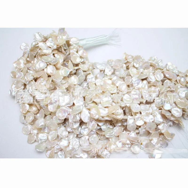 Natural freshwater White petals shaped pearl beads 12 14mm 40cm 1str