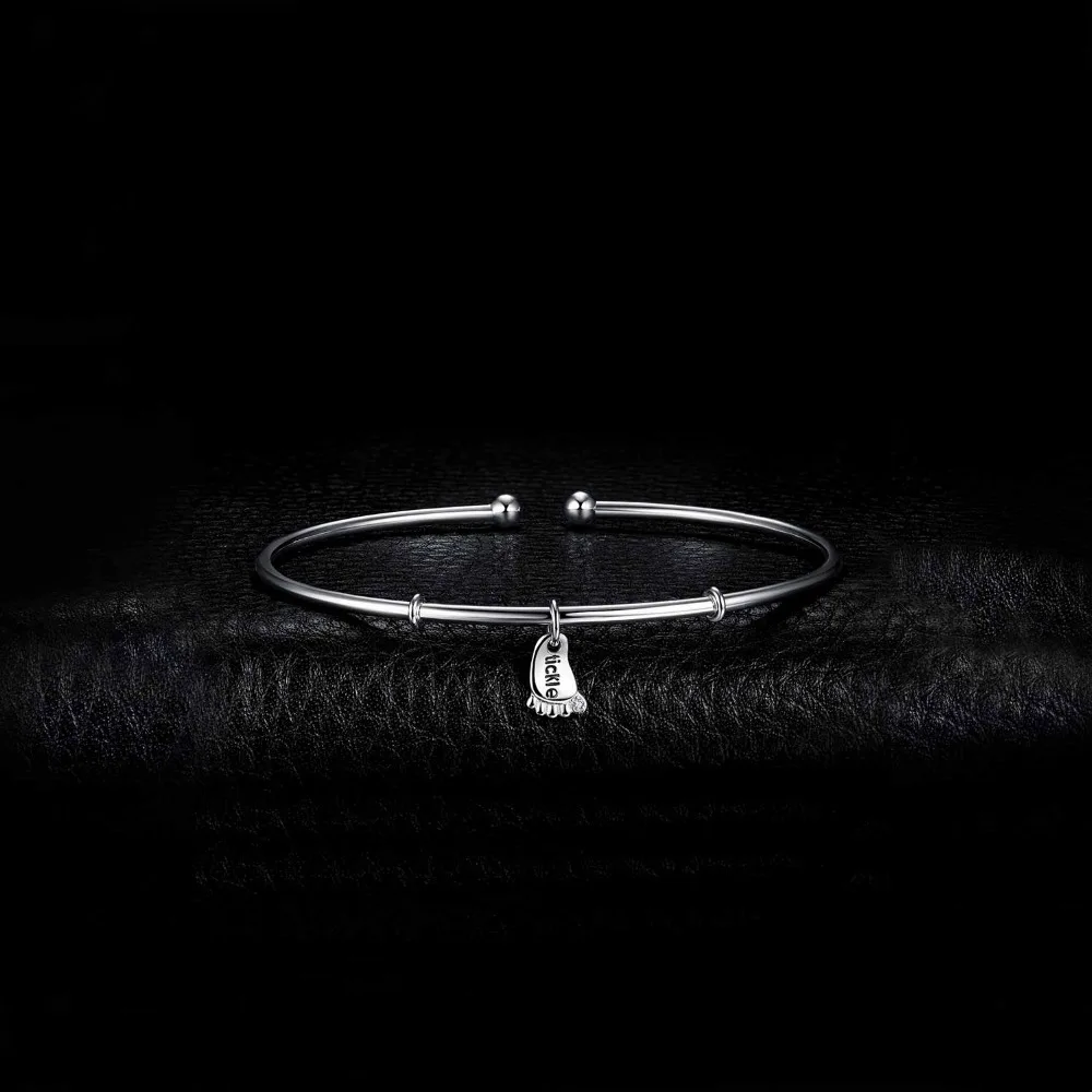 Foot Love Bracelet Silver Bracelet Charm Bracelet Cuff Bangles 925 Sterling Silver Bracelets For Women Silver 925 Jewelry Making