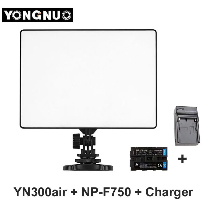 Prix pour YONGNUO YN300 YN-300 Air LED Caméra Vidéo Lumière 3200 K-5500 K avec NP-F750 Batterie + Chargeur pour Canon Nikon DSLR & caméscope Prix pour YONGNUO YN300 YN-300 Air LED Caméra Vidéo Lumière 3200 K-5500 K avec NP-F750 Batterie + Chargeur pour Canon Nikon DSLR & caméscope