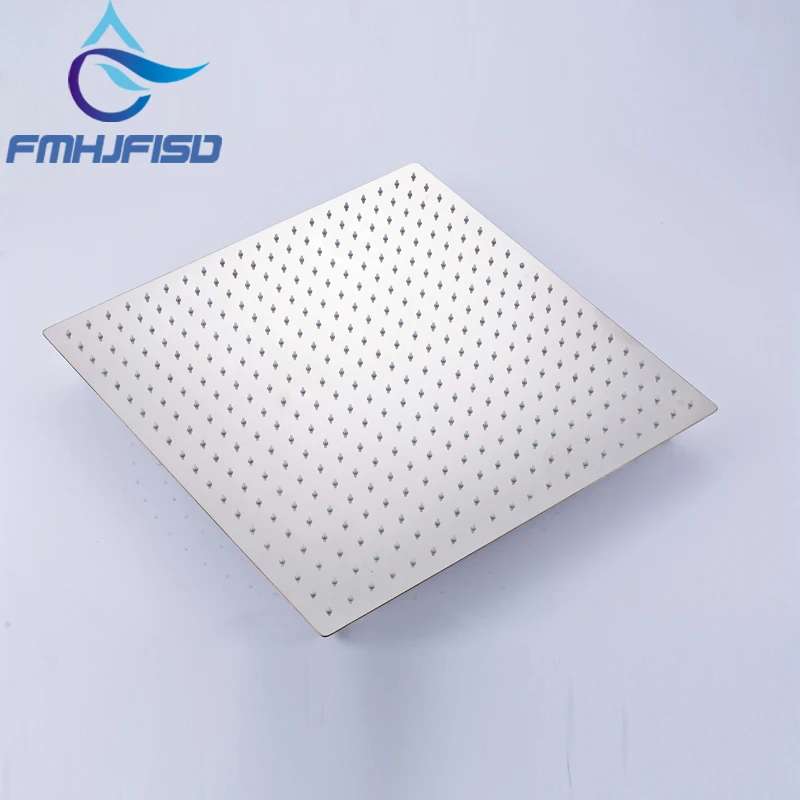 

Wholesale and Retail Square and Round Design Two Types 20" Stainless Steel Rainfall Shower Head Chrome Finish