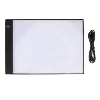 

Popular Practical A4 LED Light Box Tracer with Scale and 1.5 m USB Cable Without Adapter Copyboard