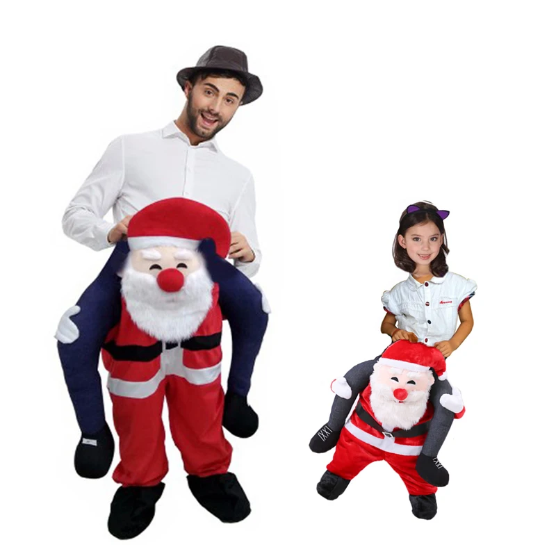 Me lleve Piggy Back Paseo en Novedad Muñeco de Nieve Navidad Mascota Fancy Dress Costume