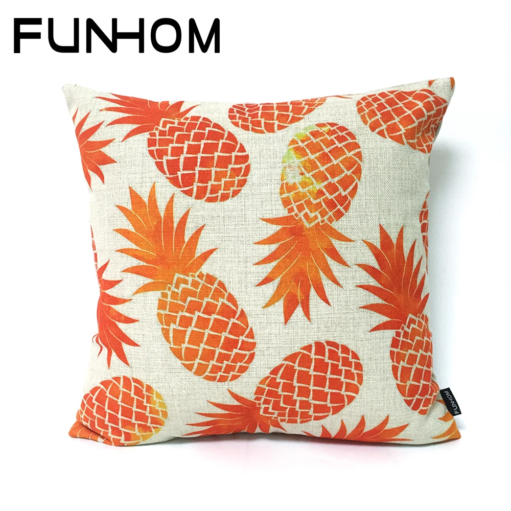 Buy Creative Fruit Colorful Orange pineapple Pillow