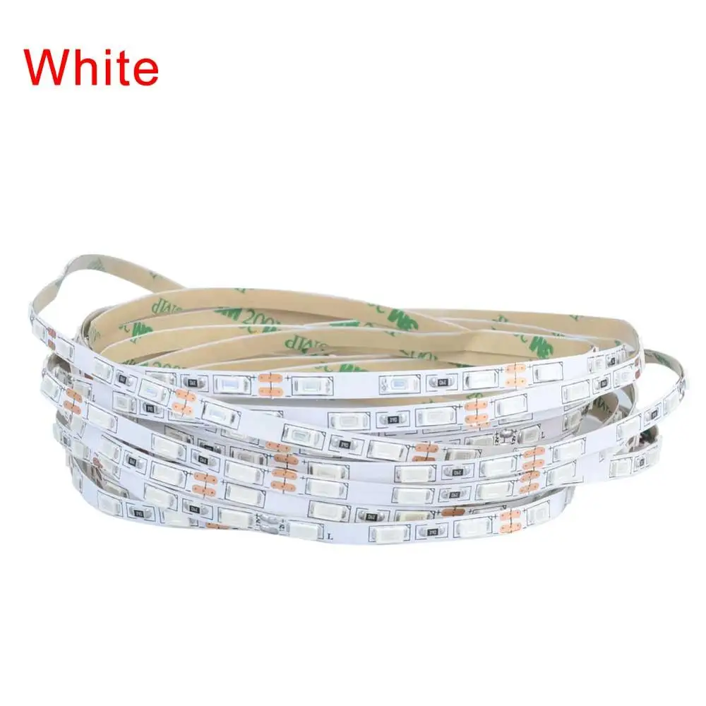 5730 Ультра Узкие Светодиодные ленты светильник 12V 5 мм Ширина IP33 IP65 светодиодный диода лента светильник 300 светодиодный s/5 метров, белый, красный, зеленый, синий - Испускаемый цвет: White PCB