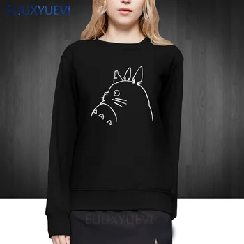 

Miyazaki Hayao Totoro Anime Cartoon 2018 new casual women girl woman sweatshirts O Neck hoodies pullover sweatshirt