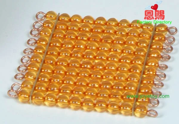 

507901 100s bead square montessori toys educational wooden materials set teaching cylinders beads baby kinds toys school