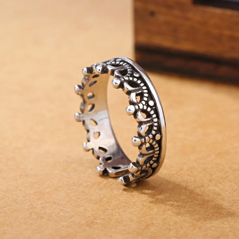 Ювелирные изделия античные тайские серебряные покрытием перстень открытие