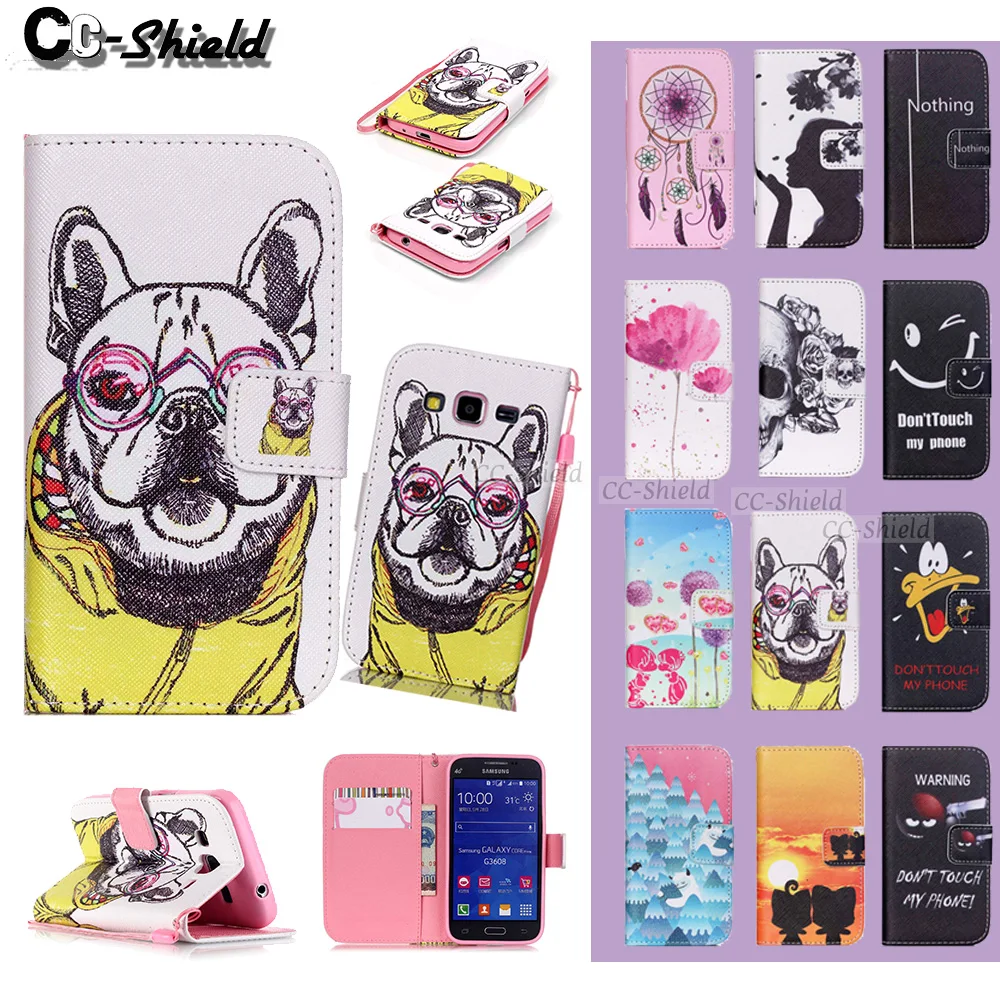 

Smartphone case for Samsung Galaxy Core Prime G360F G360H G360H/DS SM-G360F SM-G360H SM-G360H/DS G361F leather wallet phone case