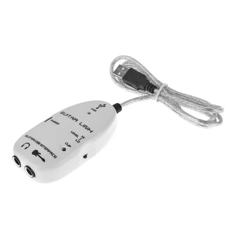 Interfaz de audio Guitar to USB Sound Player Sound Card Effector Interface Link Audio Cable External Card usb sound card,sound card