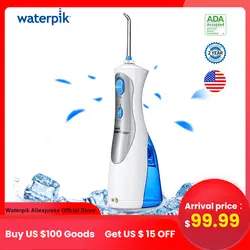 Waterpik WP-450 беспроводной плюс воды Flosser ирригатор для полости рта перезаряжаемые портативный водостойкий зубная водная струя 200 мл бак воды