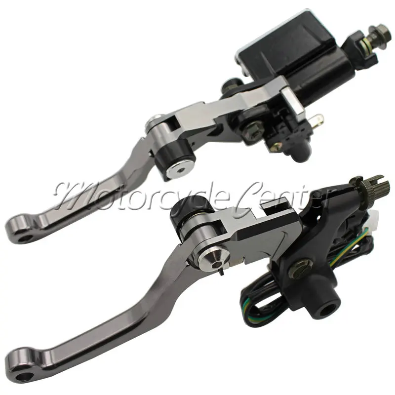 7/8" 22mm Motorcycle Brake Hydraulic Master Cylinder Kit Reservoir Levers For KTM 200 250 300