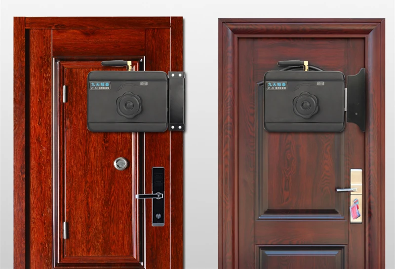 Intelligent Digital Door Lock Smart Anti-theft Locks with Keyless Entry Wireless Remote Control Code for Exterior Doors
