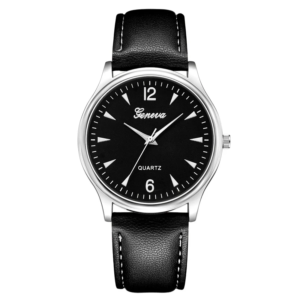 Reloj hombre мужские наручные часы Роскошные модные из искусственной кожи мужские s Blue Ray стекло кварцевые наручные часы relogio masculino montre