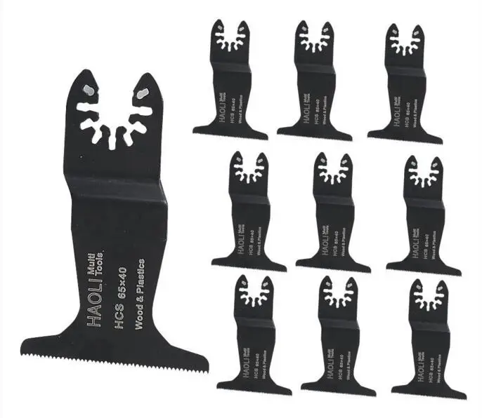 

Lowest price 10 pcs 65mm quick release E-cut standard oscillating multi tool saw blade fit for most of Famous Brand Machines