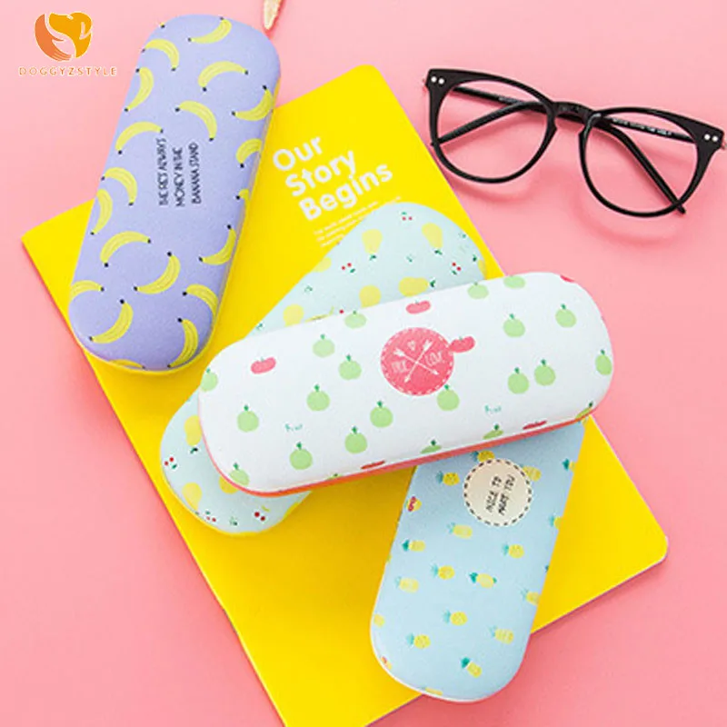 

Storage Box Fruit Sunglasses Hard Eye Glasses Case Eyewear Protector Box Pouch Bag candy Color Pouch Bag