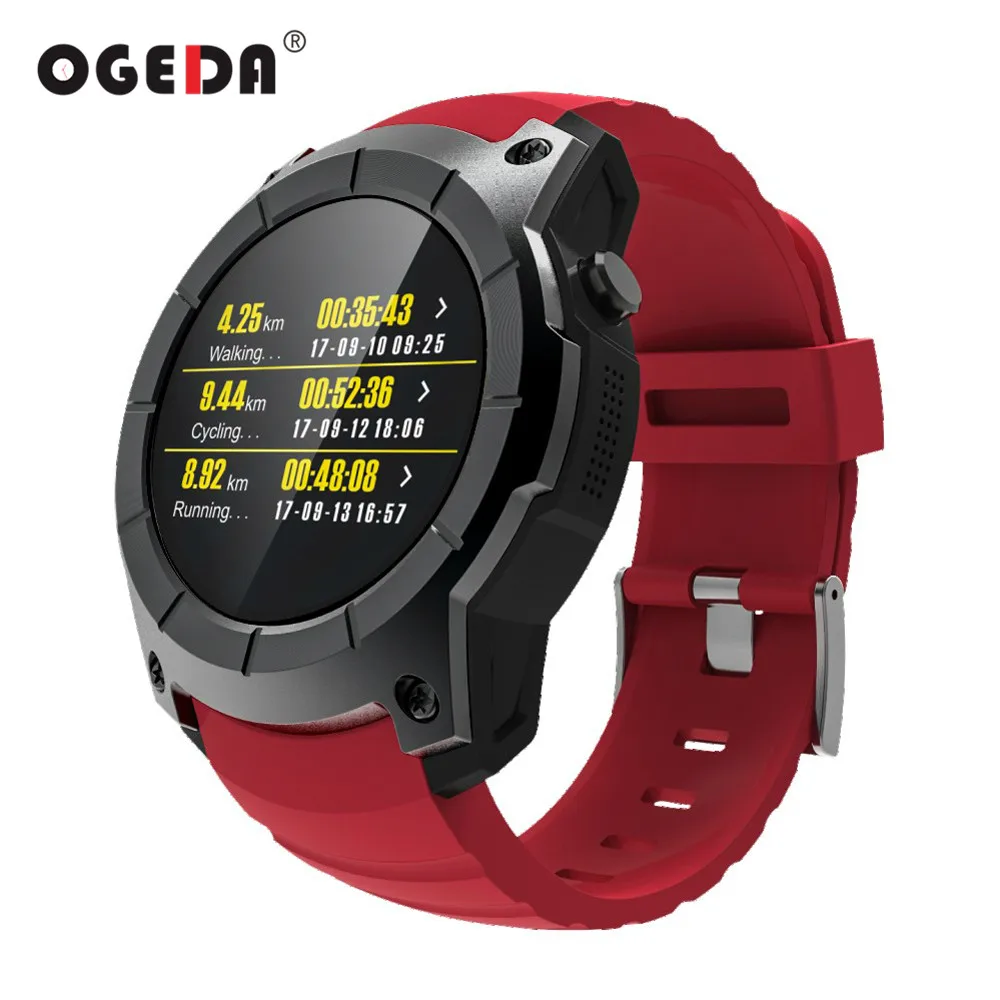 2019 OGEDA фитнес часы мужские gps Смарт 2018 Спорт пульсометр монитор Мульти часы|watch