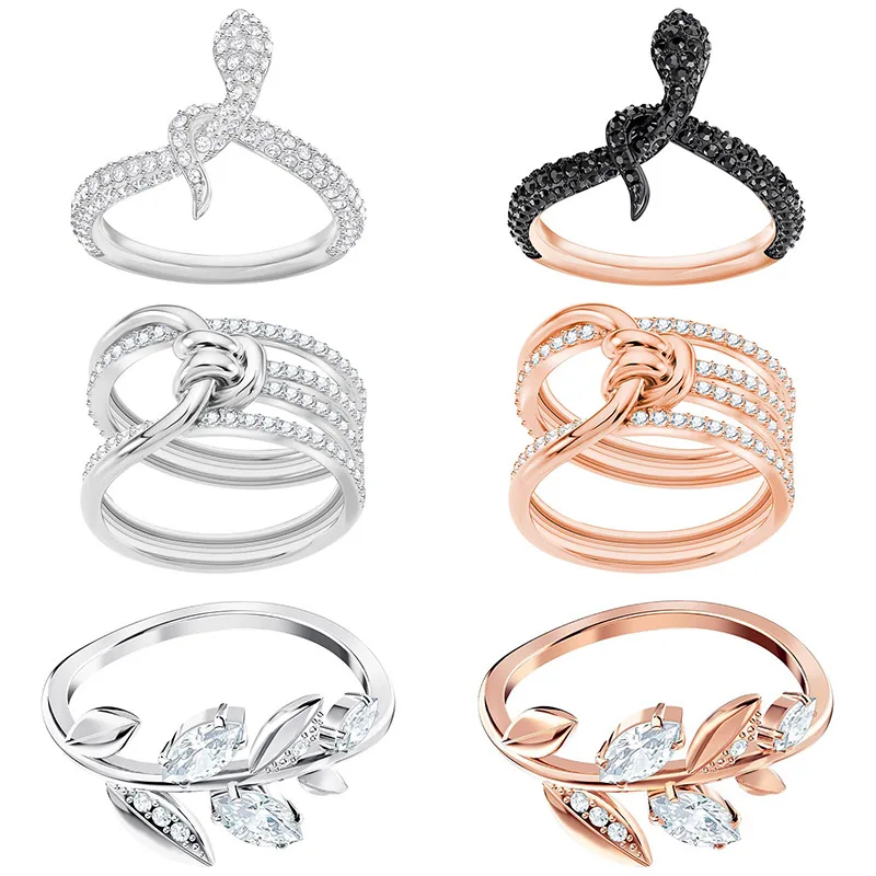 

SERVICE YOU Fashion 100% Sterling Silver Original 1:1 Have Logo High Qualityt Leslie Ring Women Jewelry Free Mail